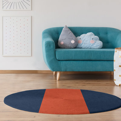 Tapis bleu/orange area