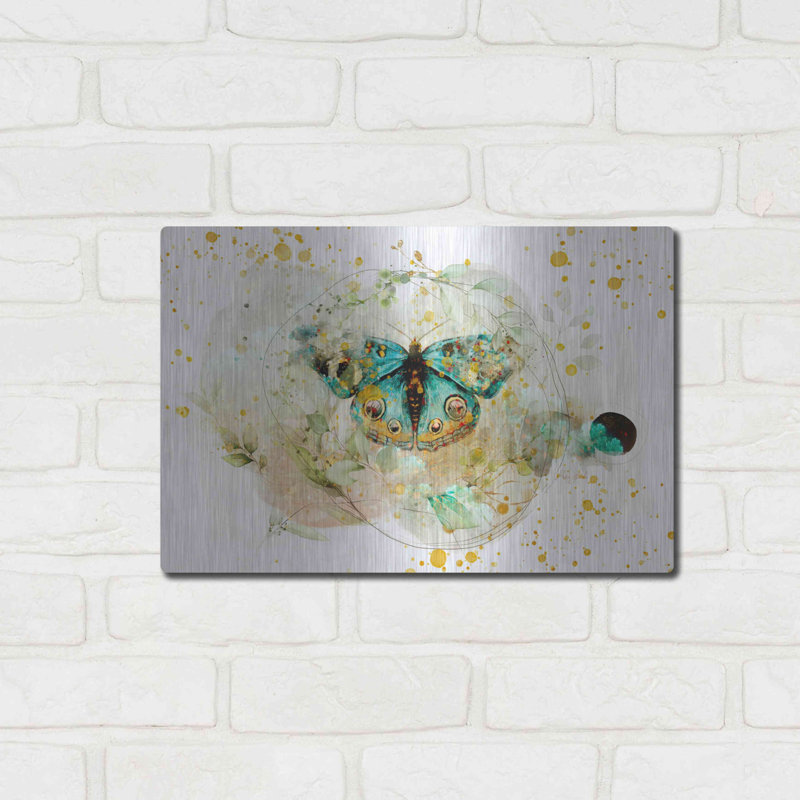 August Grove « Blue Evolution » par Roozbeh Bahramali – Décoration murale en métal, 40,6 cm x 30,5 cm, H 12 po x l 16 po