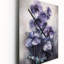 Mauve, gris, violettes, rêve II - horloges murales florales-1745837832