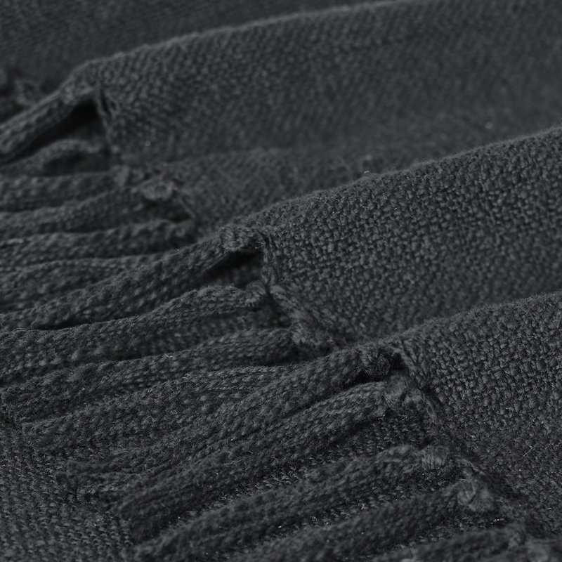 Chalamet Throw Blanket, Black