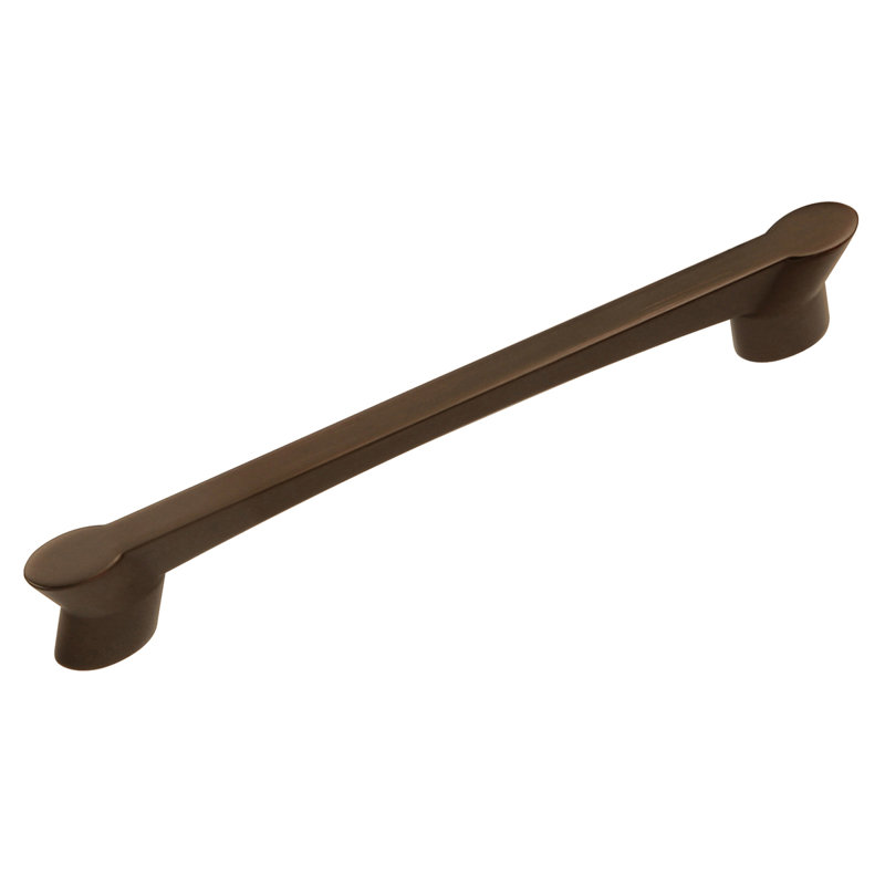 Wisteria Kitchen Cabinet Handles, Solid Core Drawer Pulls for Doors, 5-1/16" (128mm), Refined Bronze