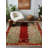 Kaia Collection Digital Print Cotton-Polyester Burgundy Floral Rug-1379548034
