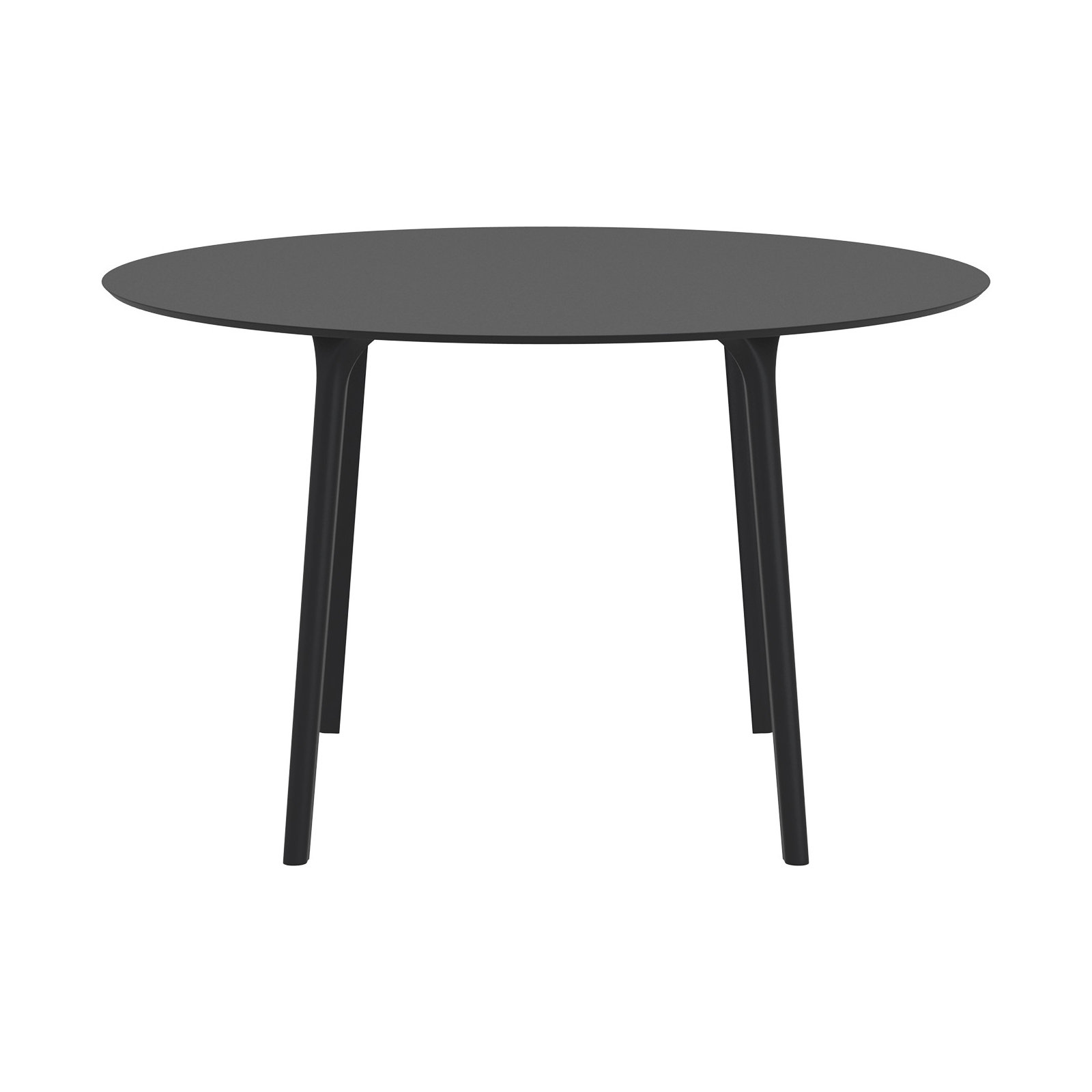 Burt Synthetic Laminate Outdoor Dining Table, Black