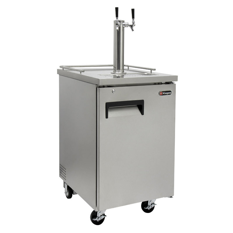 8.2 cu. ft. Dual Tap Full Size Kegerator, Stainless Steel