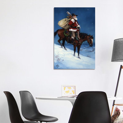 A Cowboy Christmas by Jack Sorenson - Wrapped Canvas Gallery-Wrapped Canvas Giclée
