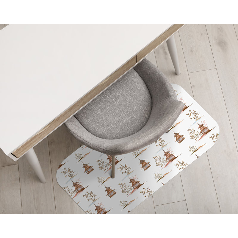 Namaya Hard Floor Rectangular Chair Mat, 70 x 100cm