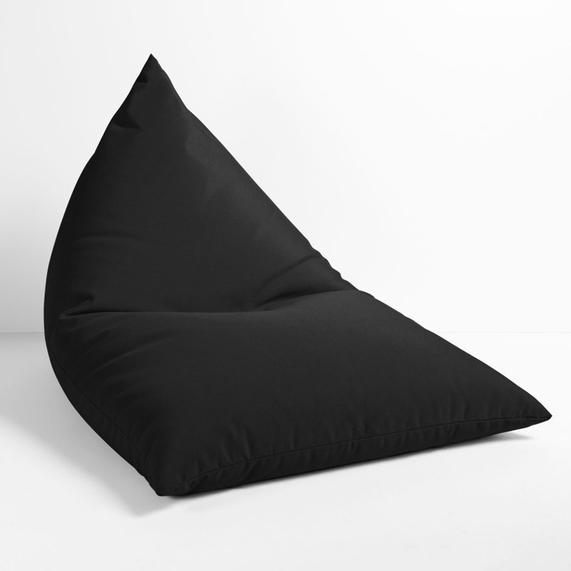 Grand fauteuil à billes d'extérieur Sunbrella, 100% acrylique noir