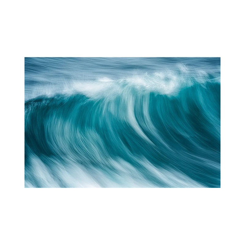 «Storm Wave V» par Dennis Frates - Toile tendue avec châssis sur toile, H 12 po x l 18 po x 1,5 po