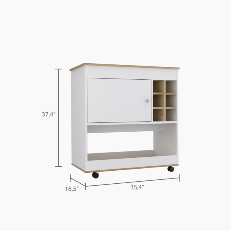 Wood Bar Cart