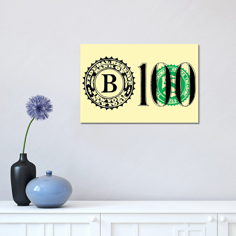 Bank Note by Jaymie Metz - Wrapped Canvas Print, 30.48 cm H x 45.72 cm W