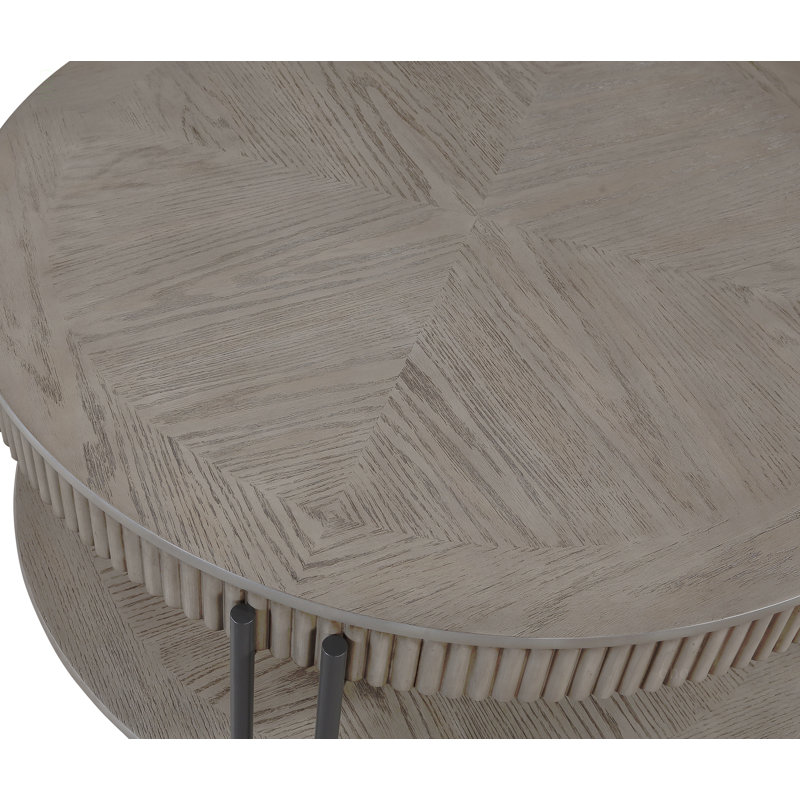 Table basse contemporaine 1Pc avec tablette de rangement