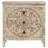 Mizael 3-drawer Wood Mandala Cabinet Distressed White