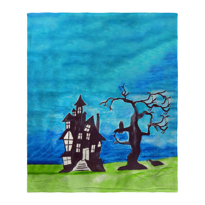 Jeté en soie Haunted House