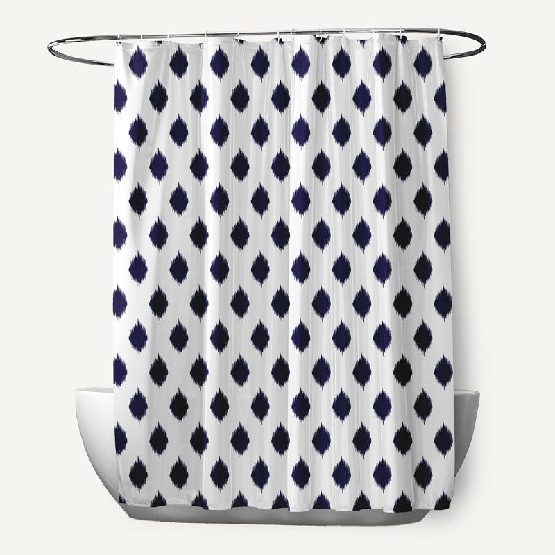 Shower Curtain, Spring Navy