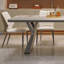 Modern Simple Family Dining Table Sets 4 - Person Double Pedestal Dining Set-101945780
