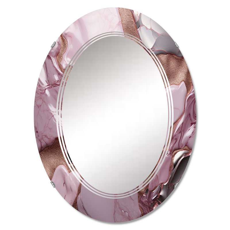 Hallvale - Miroir mural moderne ovale, 36 po x 24 po