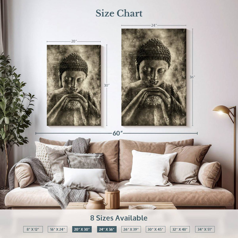 Adella Simple Buddha, 36" H x 24" W