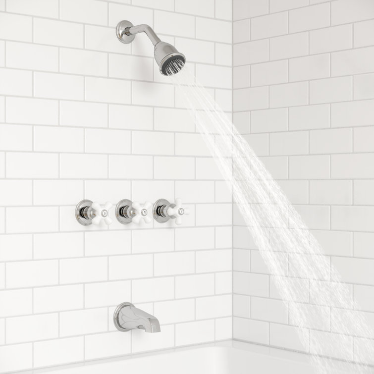 Handle Tub and Shower Dual Function Ceramic Disc Faucet Trim