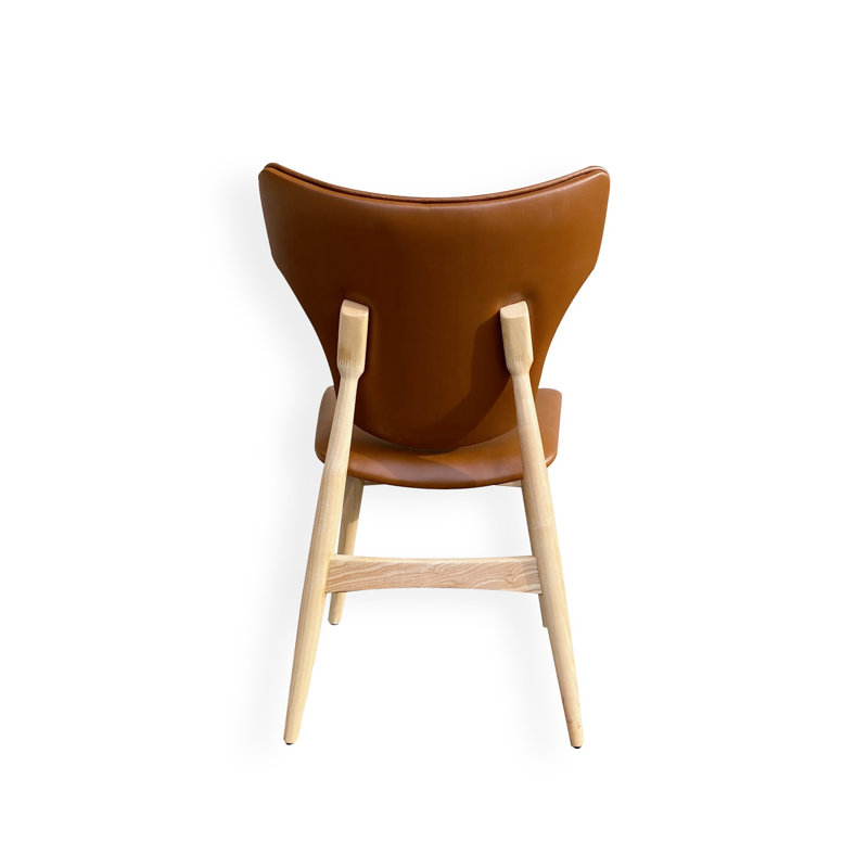 Aliane Tufted Side Chair in Cognac