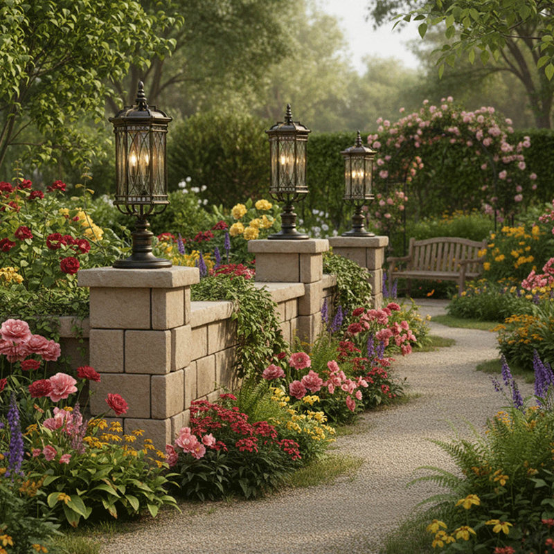 Warwickshire Beveled Pier Mount Light