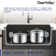 DeerValley 33" x 19" Rectangular Undermount Single Bowl Quartz Kitchen Sink with Accessories