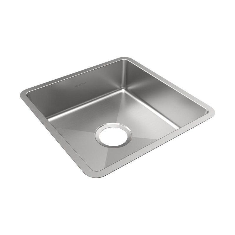 Évier de cuisine en acier inoxydable de calibre 18 L 16,5 po x l 16,5 po