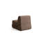 Canapé-lit polyvalent à 1 place, brun, 27,6 po x 39,4 po x 27,6 po | Tissu 100% polyester, nettoyage à sec | Coussin convertible pour siège et dossier avec mousse 28 dns | Pas de cadre pour un confort peu encombrant-1103442201