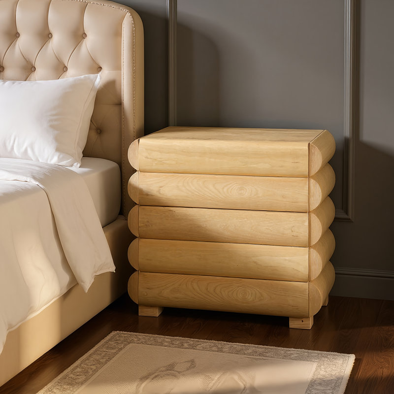 Table de chevet / table d'appoint Maverick, Naturel