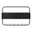 Metal Wall Mail Organizer with Key Hooks