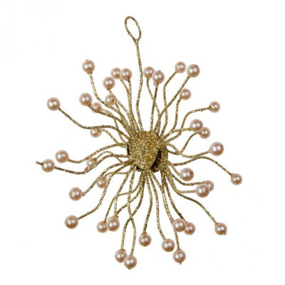 10cm Metal Plants & Flowers Hanging Figurine Ornament