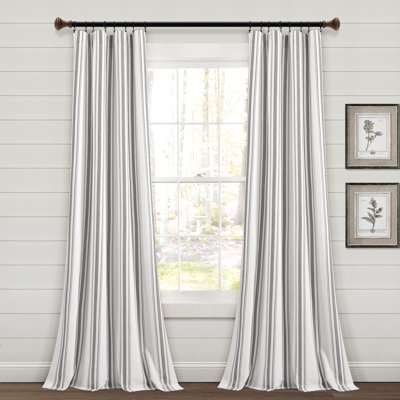 Cotton Blend Semi Sheer Curtain Pair