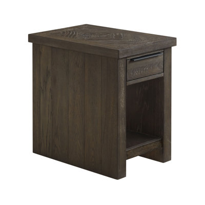 Rabecca Solid Wood End Table with Storage