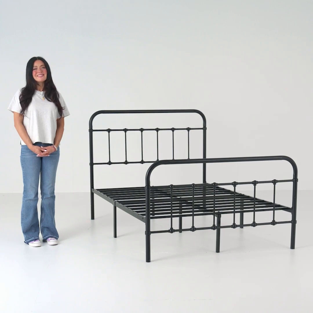 家具 hp147rd Laurel Foundry Modern Farmhouse® Kawamoto Metal Platform Bed Frame