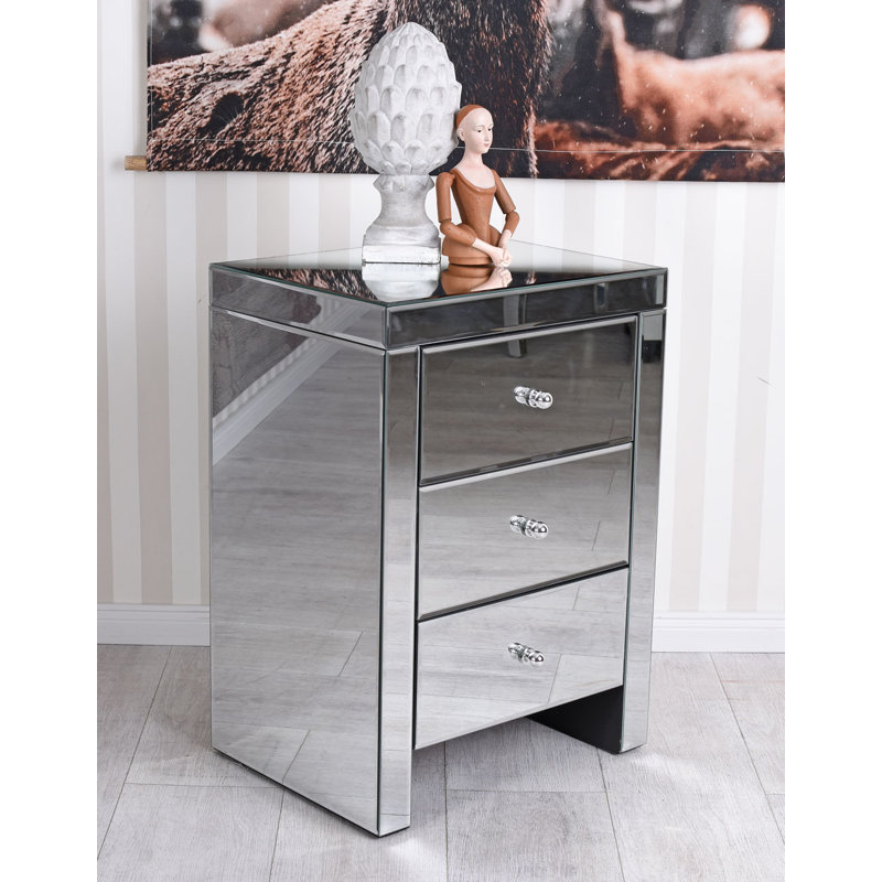 Renelsa 46cm W Manufactured Wood Bedside Table