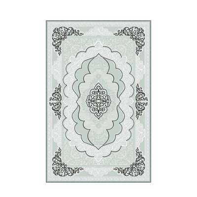Luxurious Woven Area Rug, 5.9 x 9.2 ft, 100% Polyester, Antibacterial | Non-Slip PVC Felt Dot Underside, 0.3 in Pile Height | Machine Washable, 3D Digital Print, Perfect for Living Room & Bedroom Décor