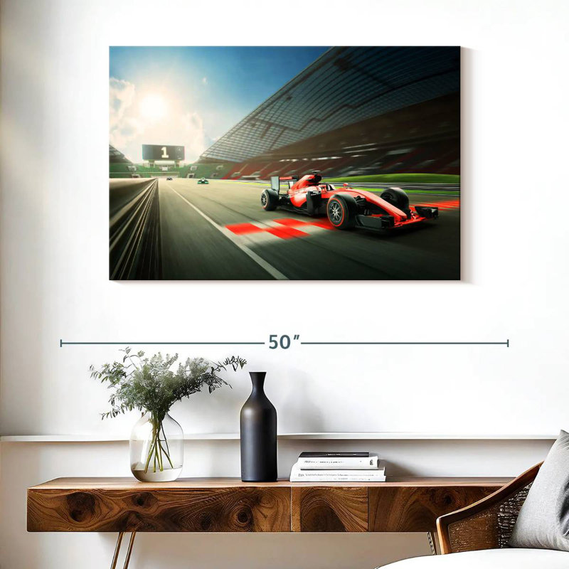 Mehar Formula One Race, 26" H x 39" W