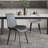 Dining Chairs Faux Leather for Kitchen Dining Room, Comfortable Mid Century Modern Chair with Metal Legs, Upholstered Side Chair for Livingroom-968941176-1001225520
