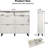 Shoe Storage Cabinet, Farmhouse Shoe Organizer With 4 Flip Drawers And Open Storage-1485651732