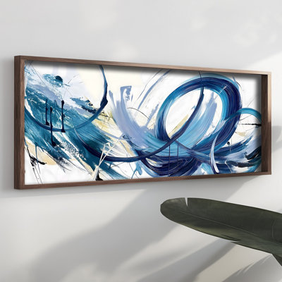 Elegant Decorative Framed MDF Painting, 15.7 x 47.2 x 0.1 inches | 100% MDF with 3 mm Thickness, 100% Pine Wood Frame | UV Printed Artwork for Home Decor, Living Room, Office, Modern Aesthetic