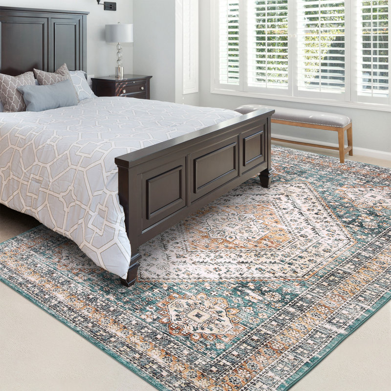 Caillier Rectangle Oriental Area Rug, Rectangle 80 x 150cm