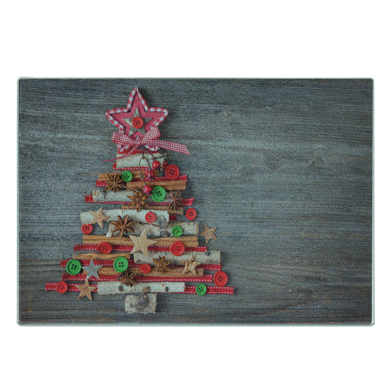 Planche à découper en verre christam east urban home, 11,5 po x 8 po