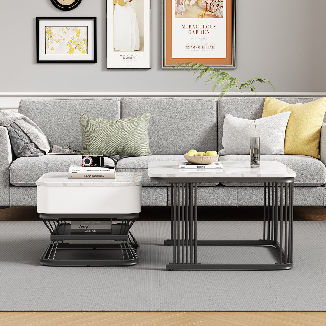 Trestle Coffee Table with Storage
