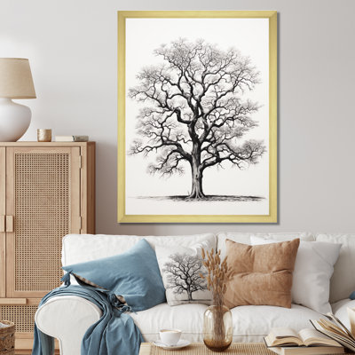 Lovrien " Grey White Tree Tranquil Shades " Color Photography Print