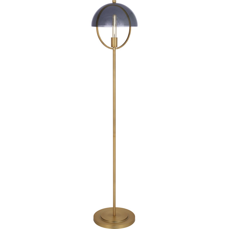 Mavisten Edition Copernica Floor Lamp, Lacquered Burnished Brass, Gray