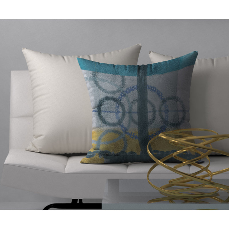 Housse de coussin décorative carrée en forme d’Euphation essence, 18 po x 18 po