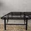 Base de plateforme pleine grandeur en acier noir - Acier haute résistance, installation en 5 minutes, rangement sous le lit, cadre pliable sans sommier requis, assemblage d'outils, élévation de 14 pouces, tous les types de matelas-998021575