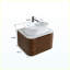 Meuble-lavabo blanc avec rangement à fermeture en douceur