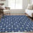 Premium Machine Washable Prisco Navy Rug-897039172