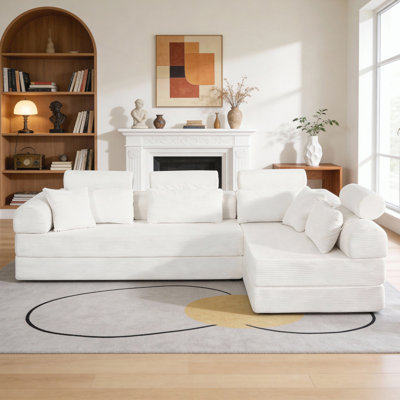 L shape Modular Sectional Sofa, Compressed Sectional Sofa