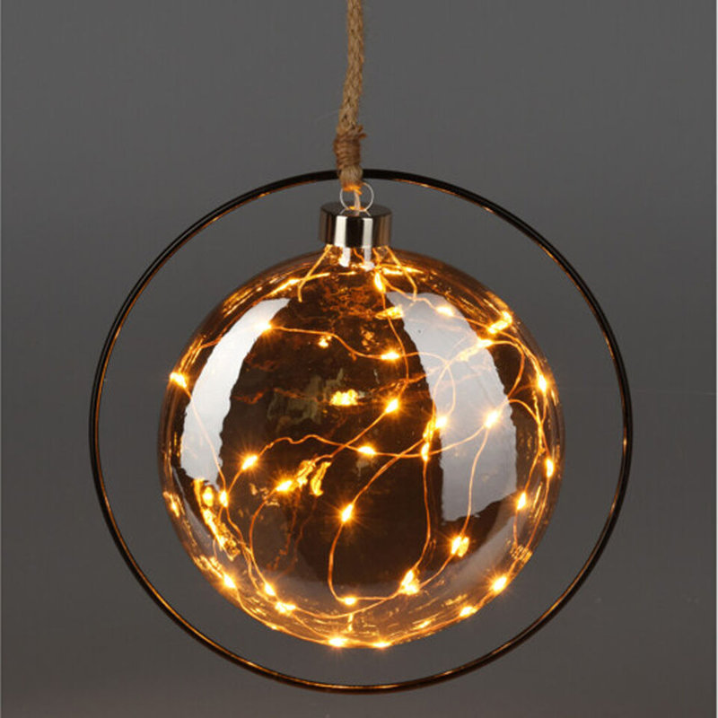 80cm LED Indoor / Outdoor String Lights, Brown/Beige